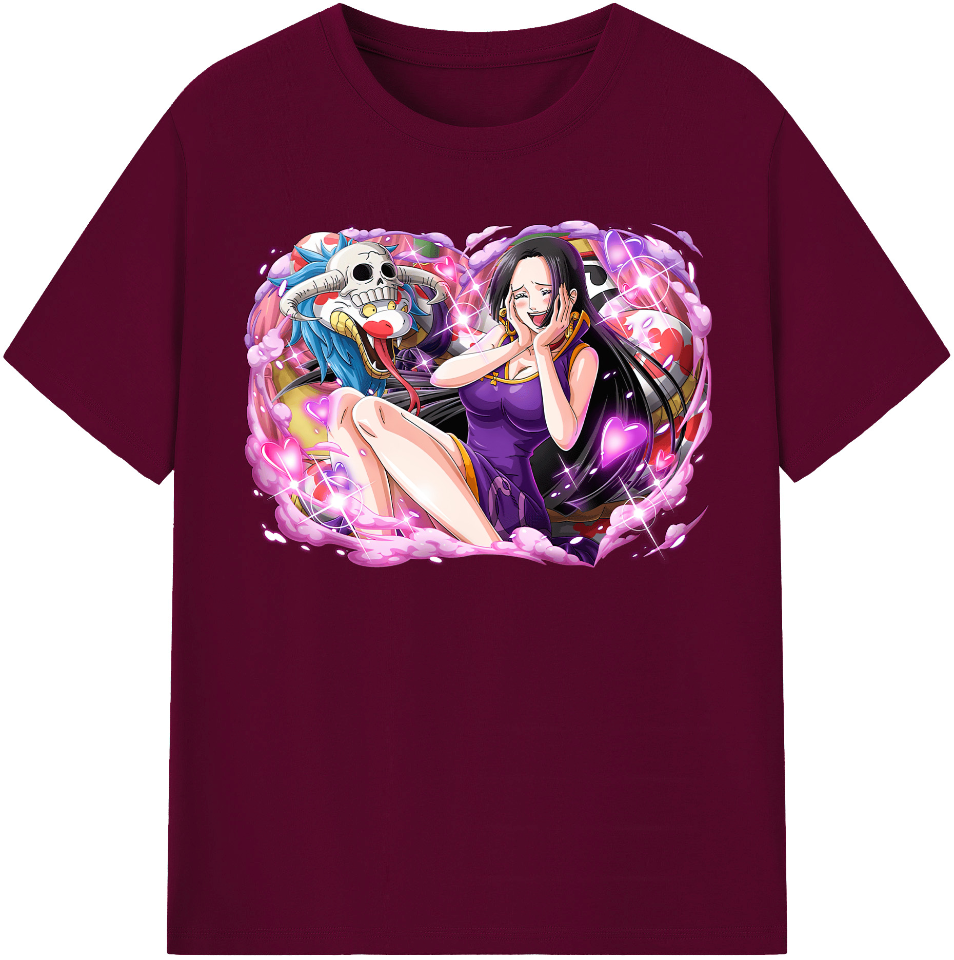 ワンピース ボア・ハンコック ONE PIECE Boa·Hancock レディースカジュアルプリントTシャツ（綿100％）